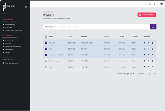 Inventory Management Dashboard